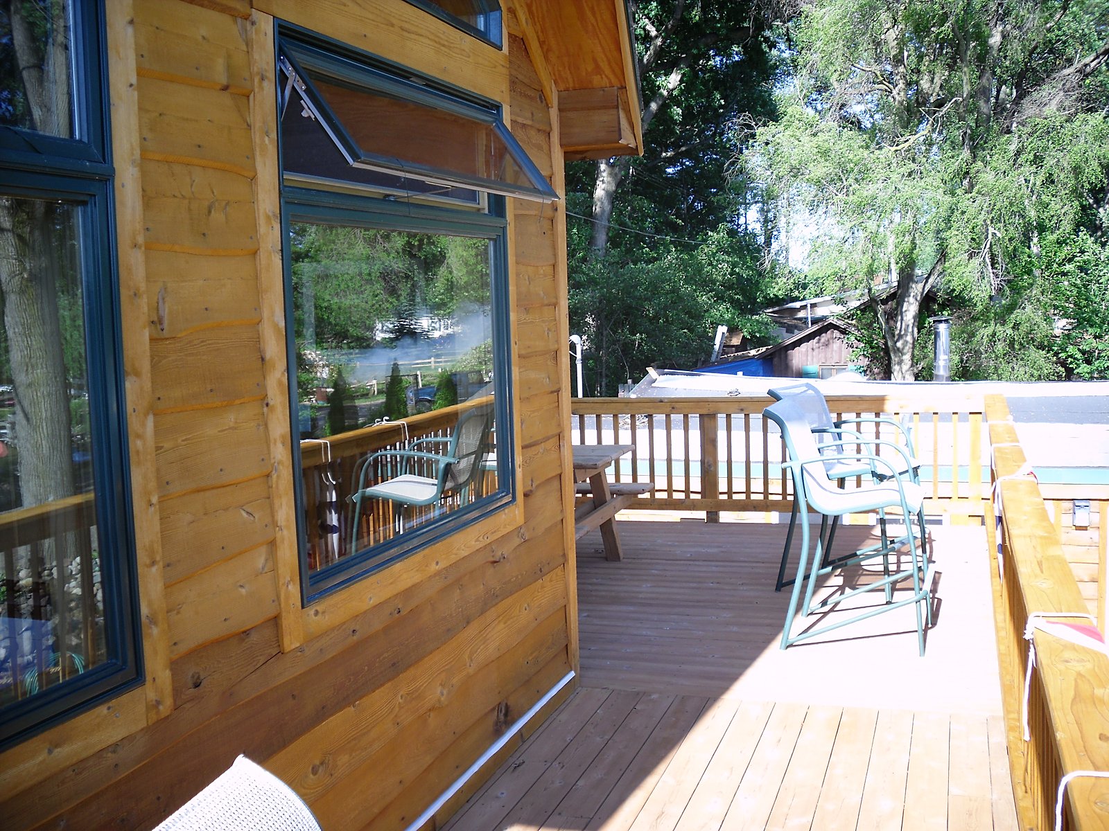 Deck view from the house in Howell, MI