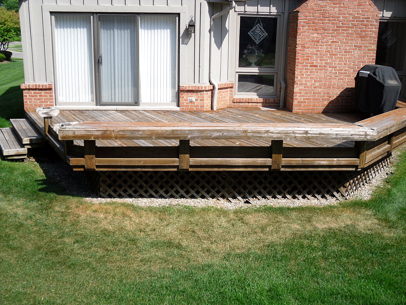 Deck rehab in progress in Farmington, MI