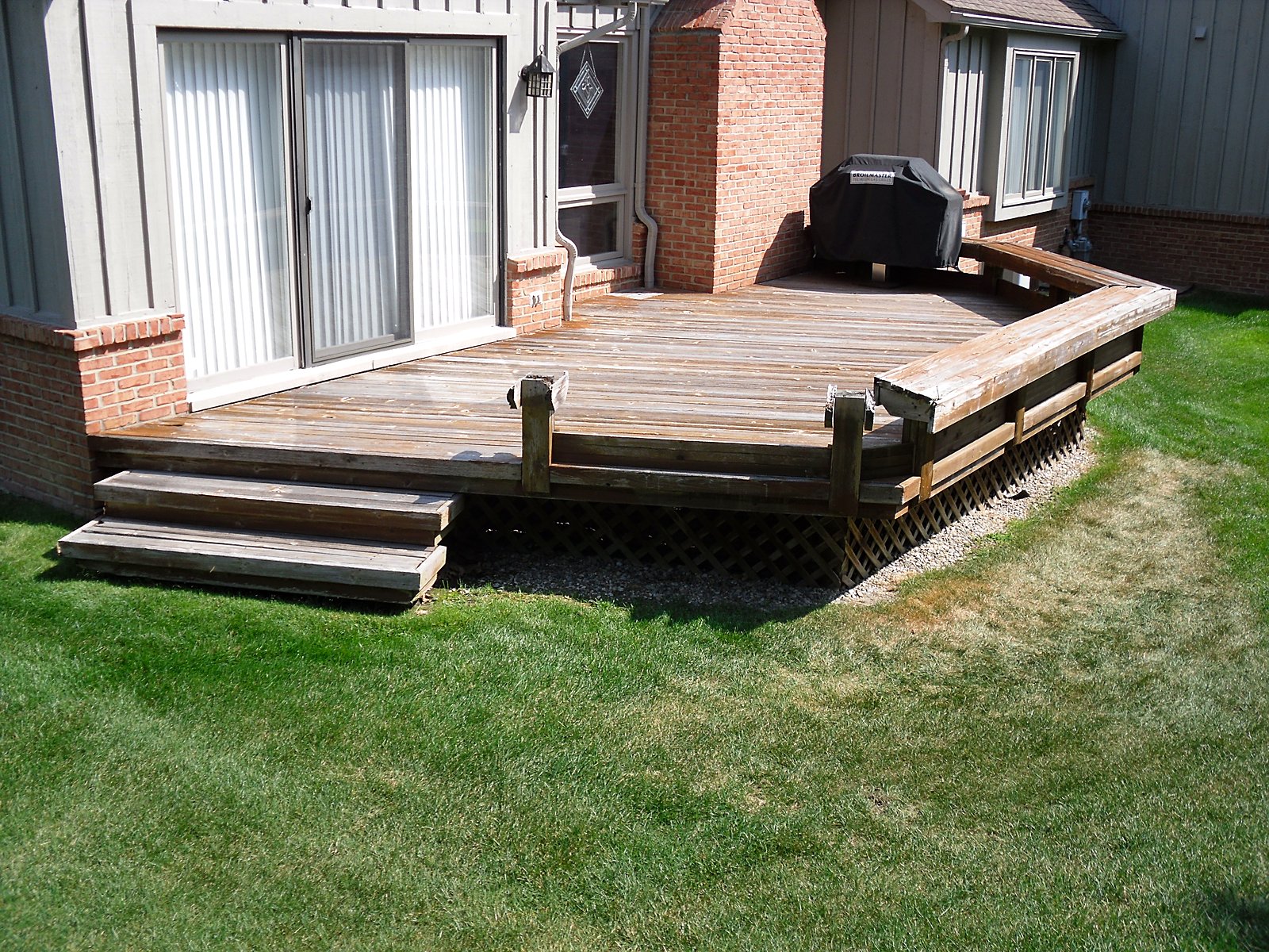 Deck materials removed during rehab in Farmington, MI